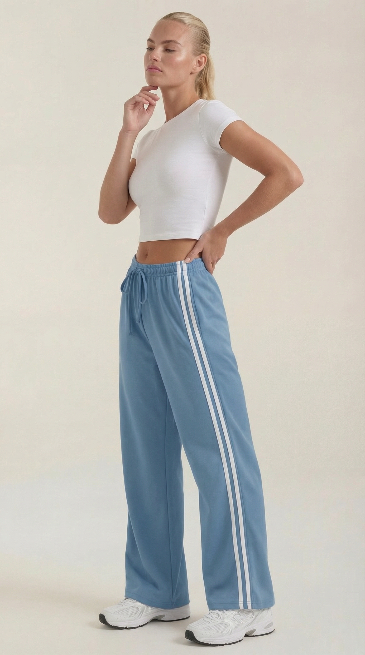 Eileen Wide Leg Track Pants