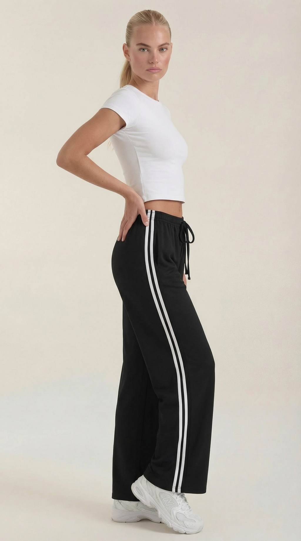 Eileen Wide Leg Track Pants