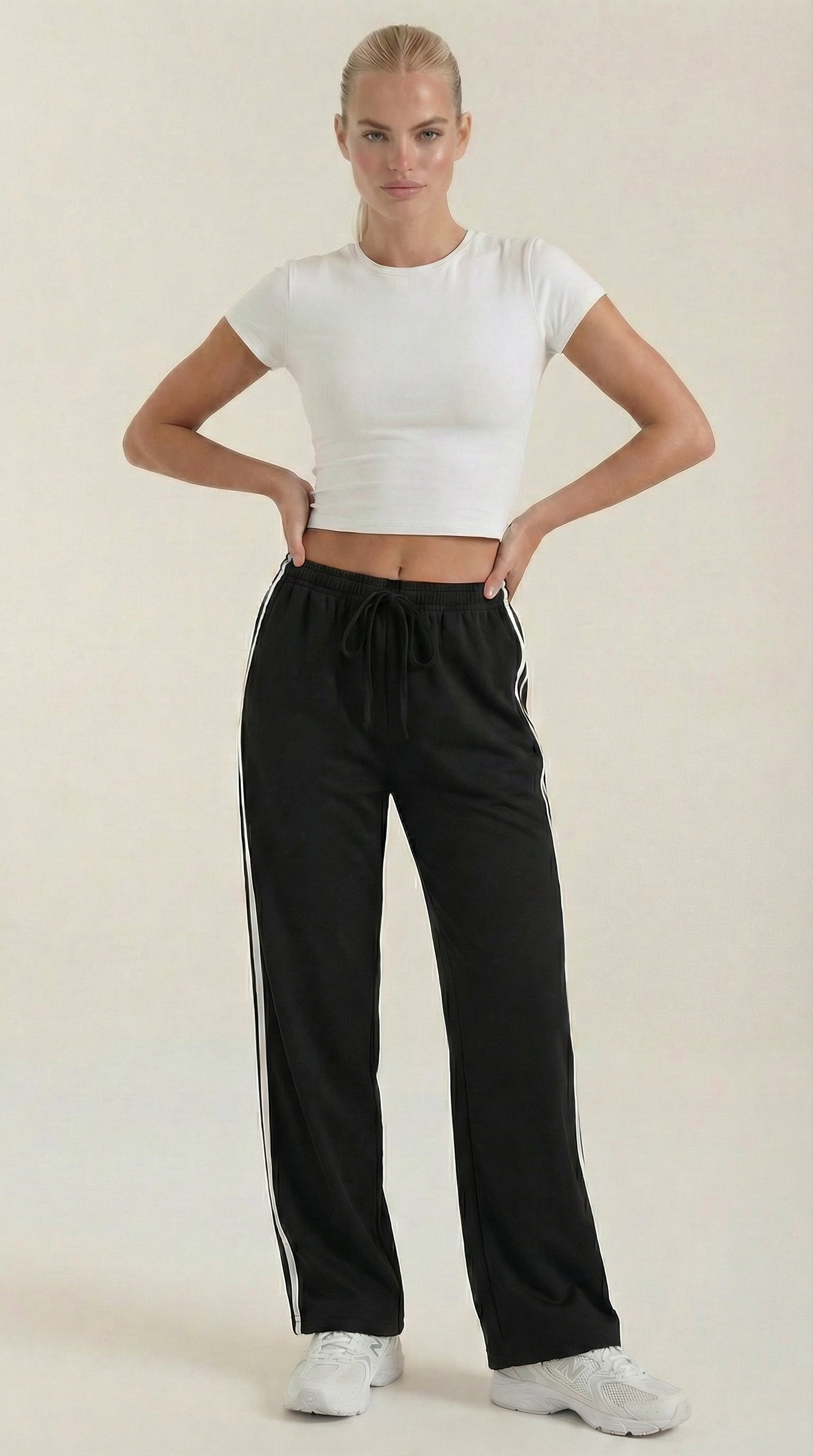 Eileen Wide Leg Track Pants