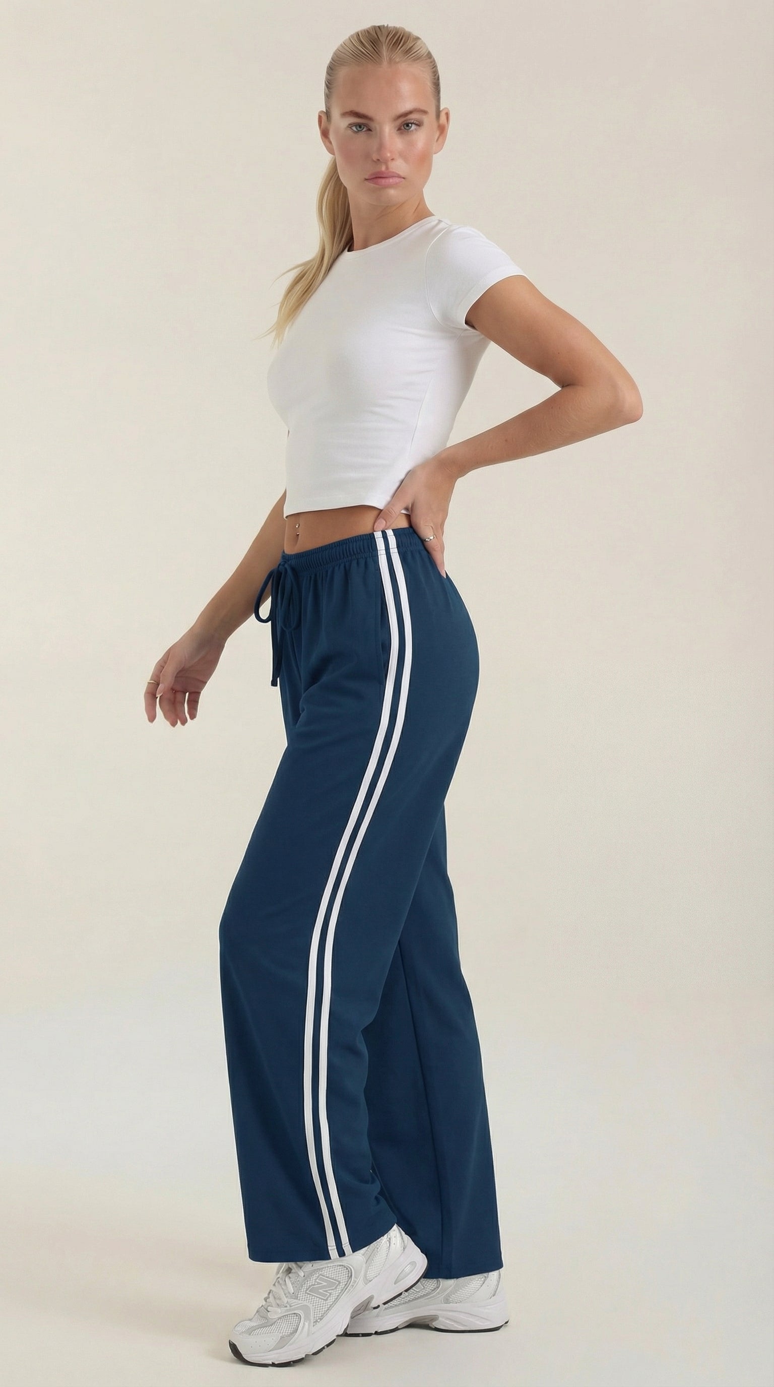 Eileen Wide Leg Track Pants