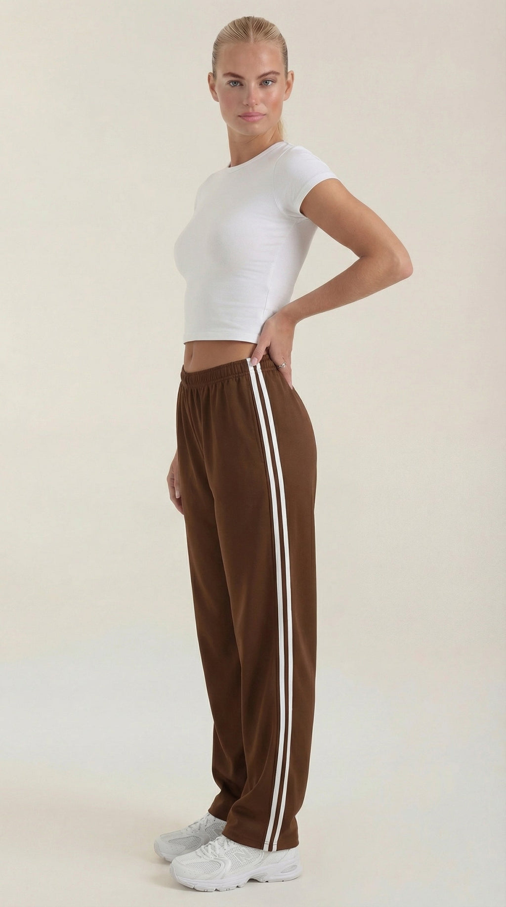 Eileen Wide Leg Track Pants