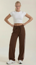Eileen Wide Leg Track Pants