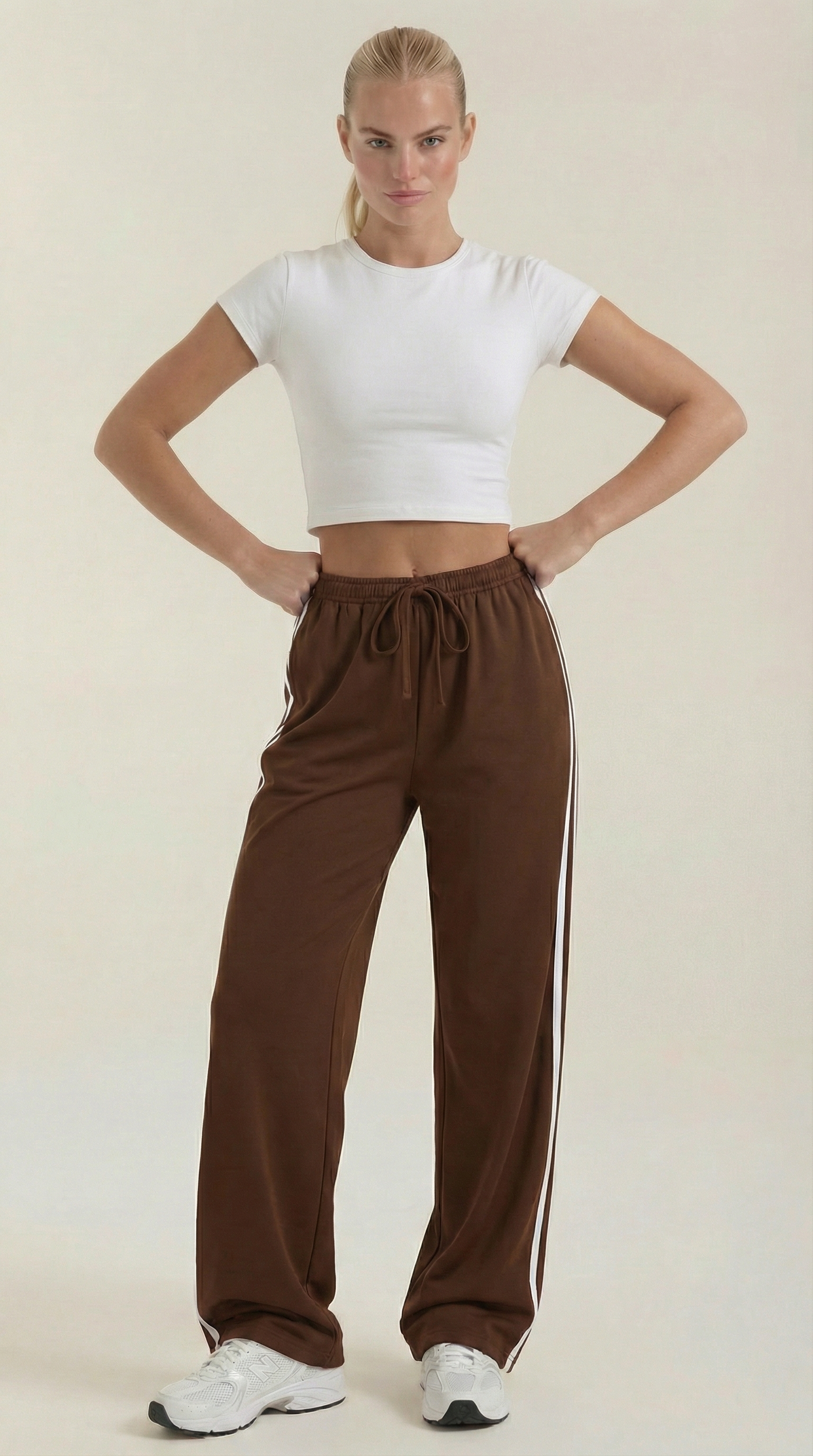 Eileen Wide Leg Track Pants