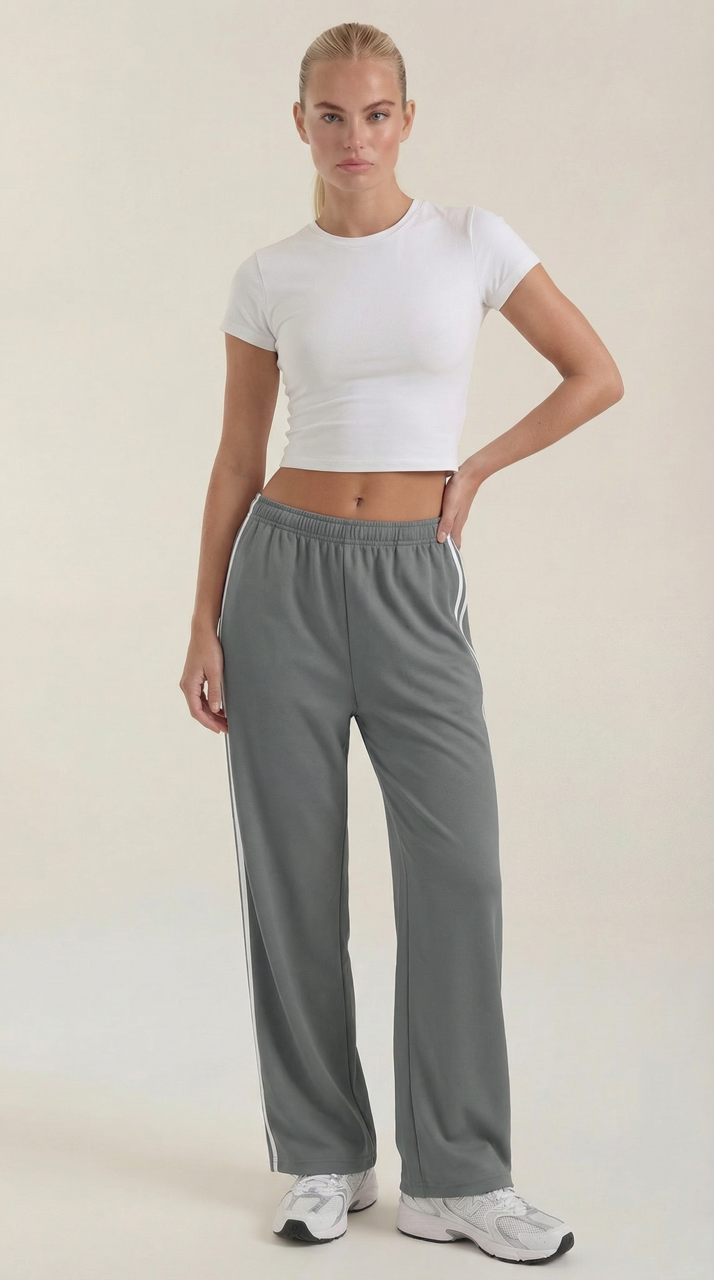 Eileen Wide Leg Track Pants
