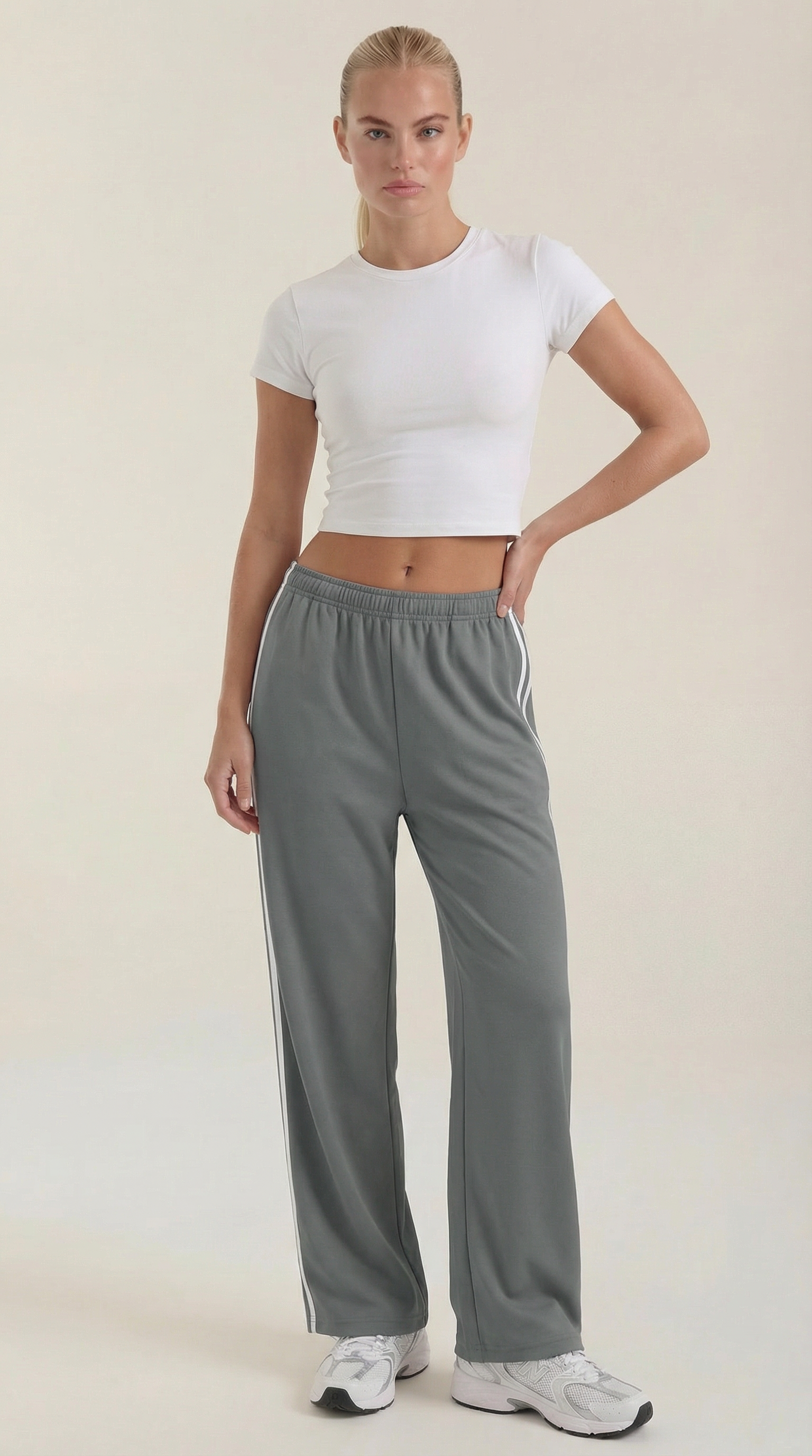 Eileen Wide Leg Track Pants