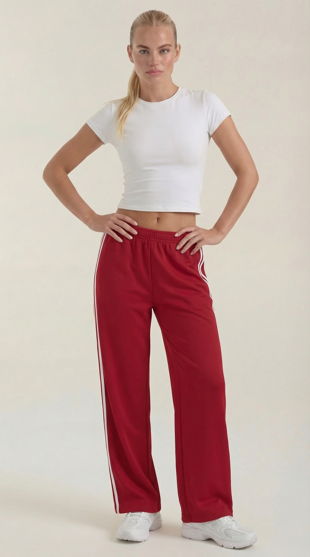 Eileen Wide Leg Track Pants