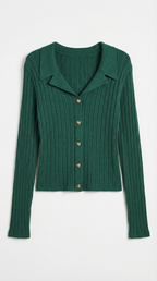 Elaine Ribbed Knit Sweater Top