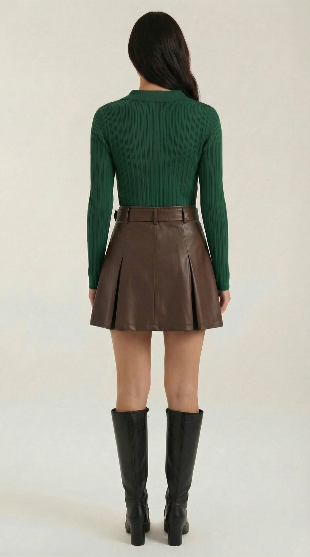 Elaine Ribbed Knit Sweater Top
