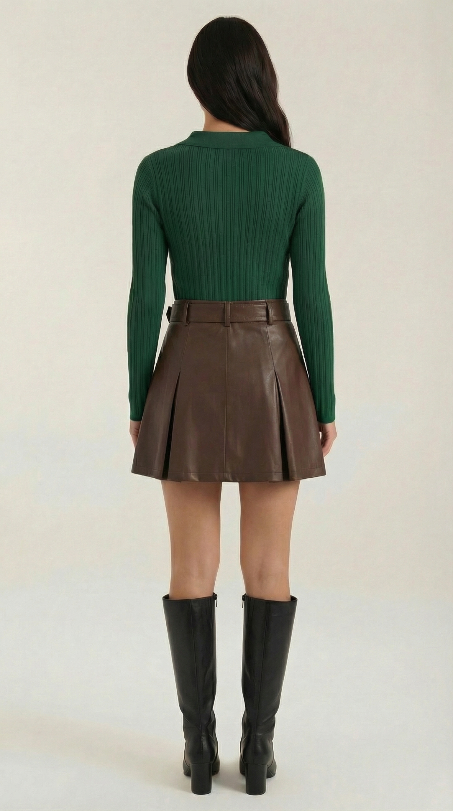 Elaine Ribbed Knit Sweater Top