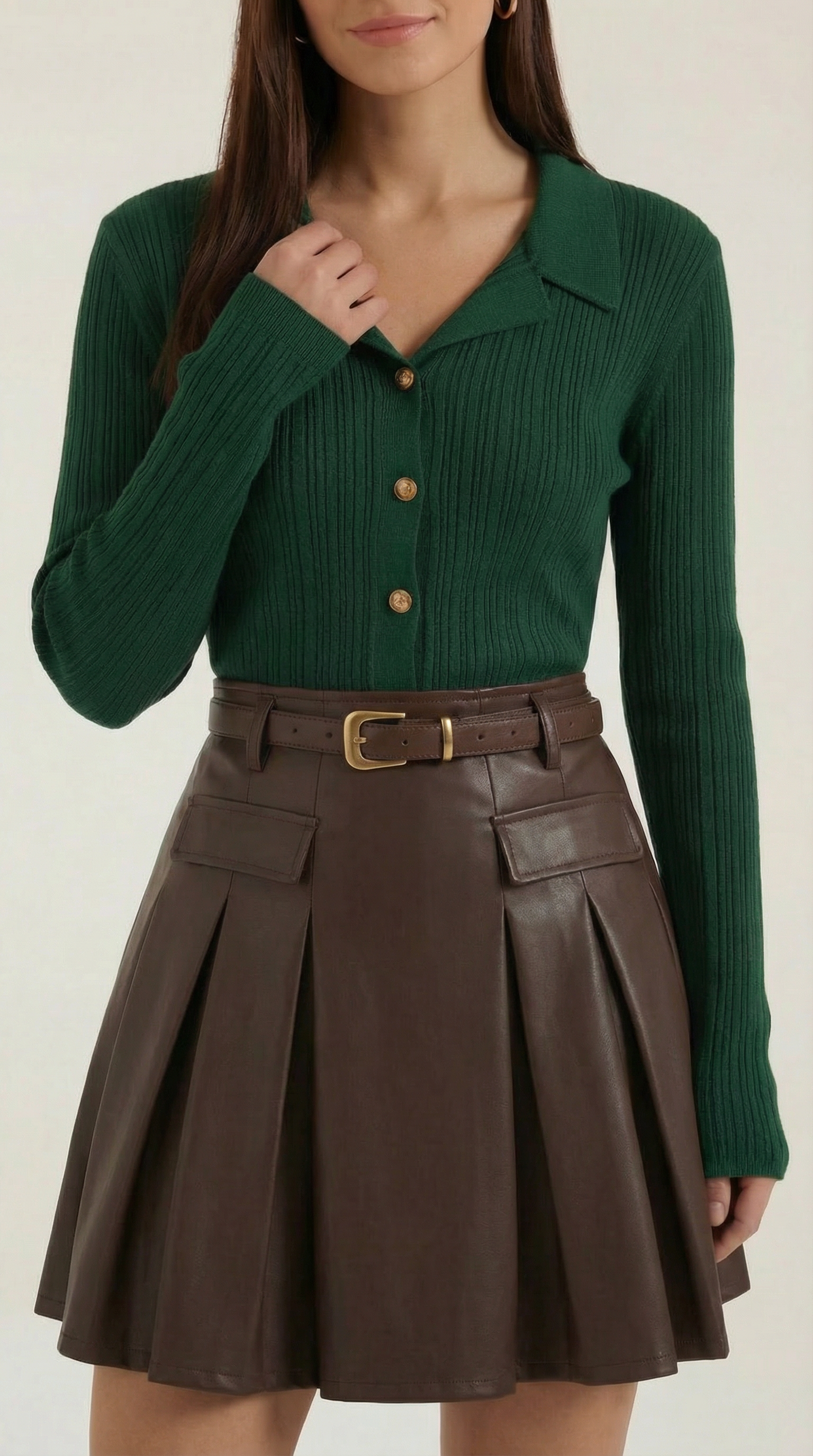 Elaine Ribbed Knit Sweater Top