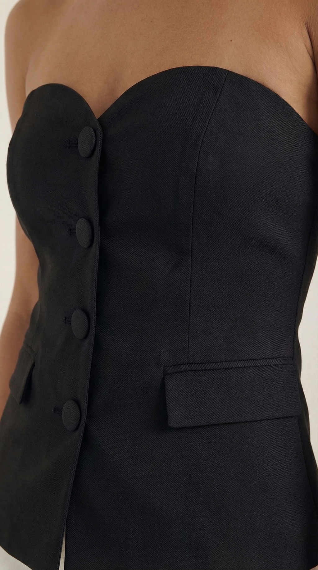 Fiona Strapless Blazer Top