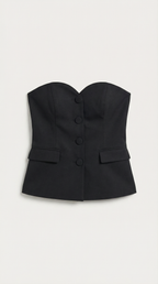Fiona Strapless Blazer Top