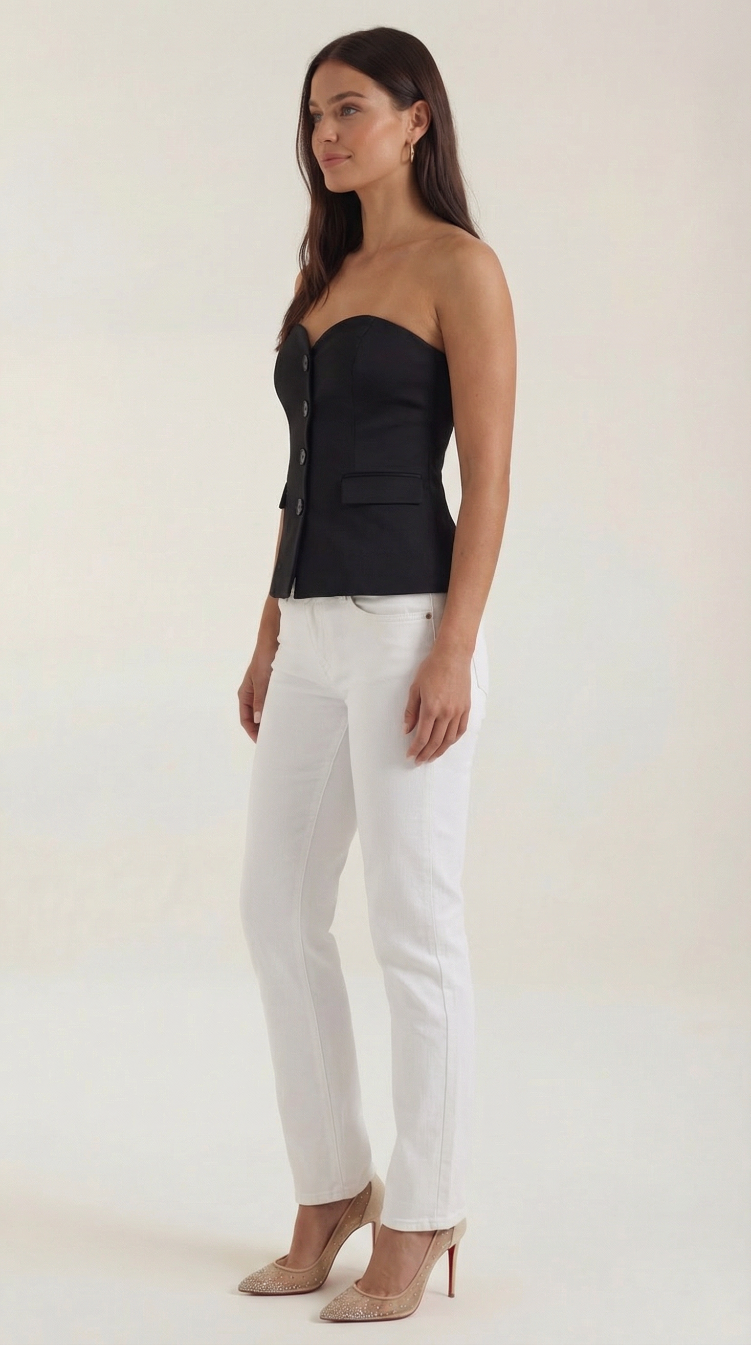 Fiona Strapless Blazer Top