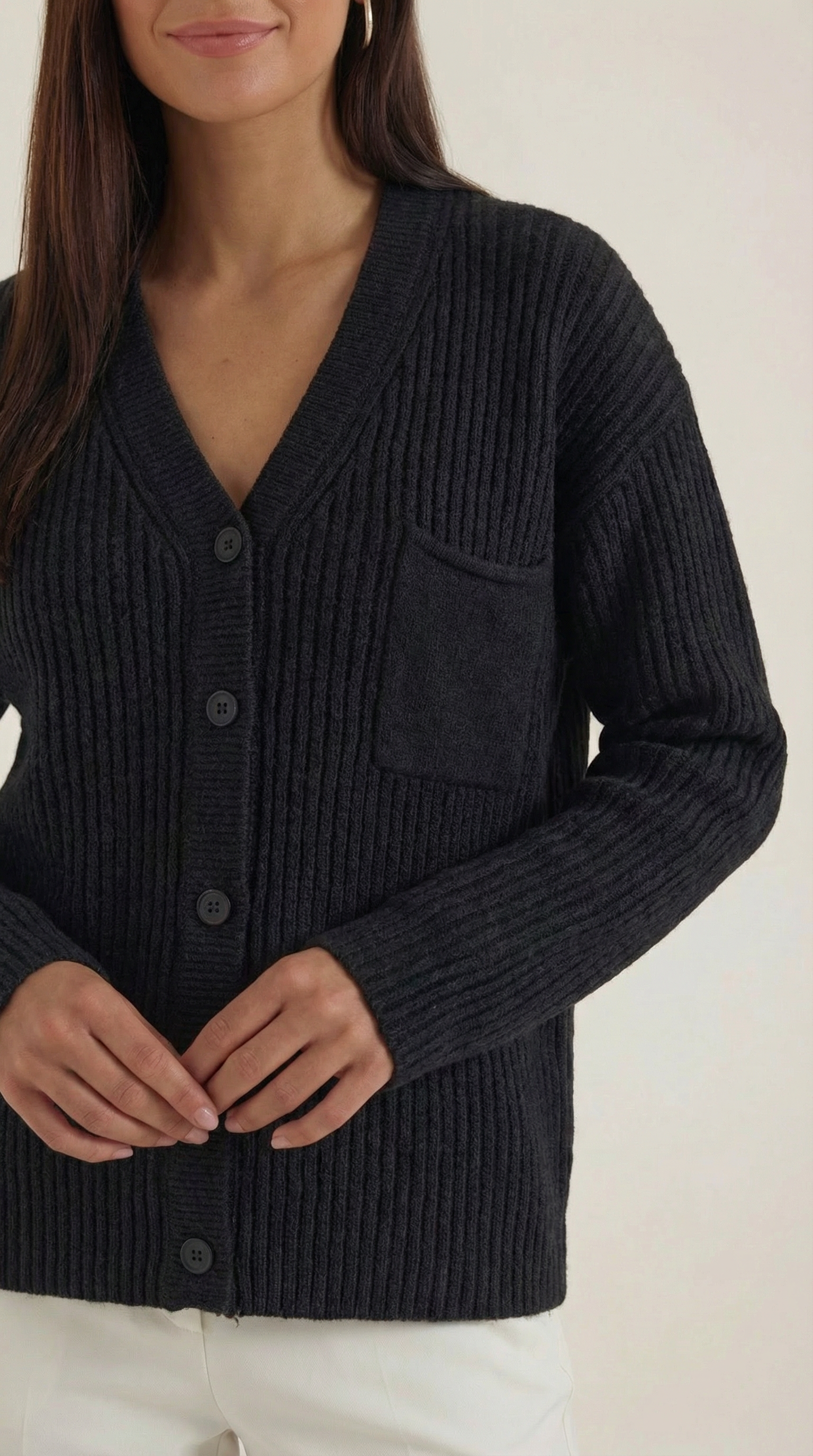 Frances Oversized Cotton Cardigan