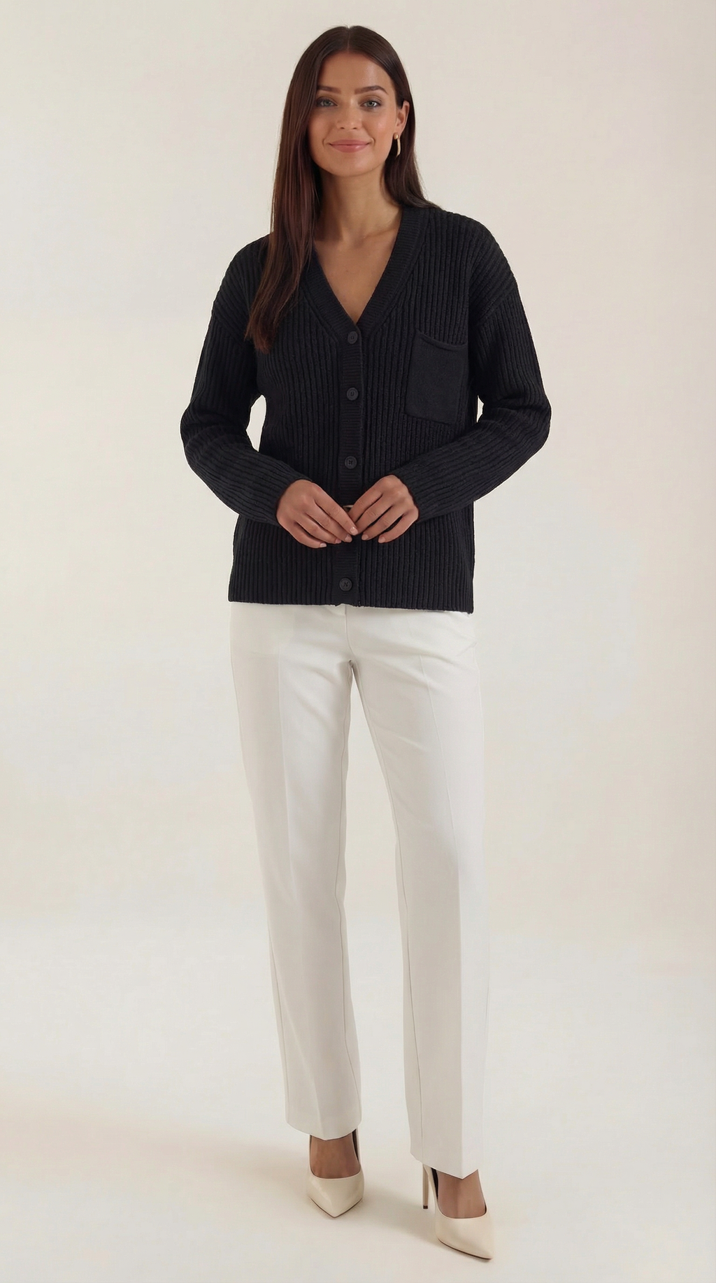 Frances Oversized Cotton Cardigan