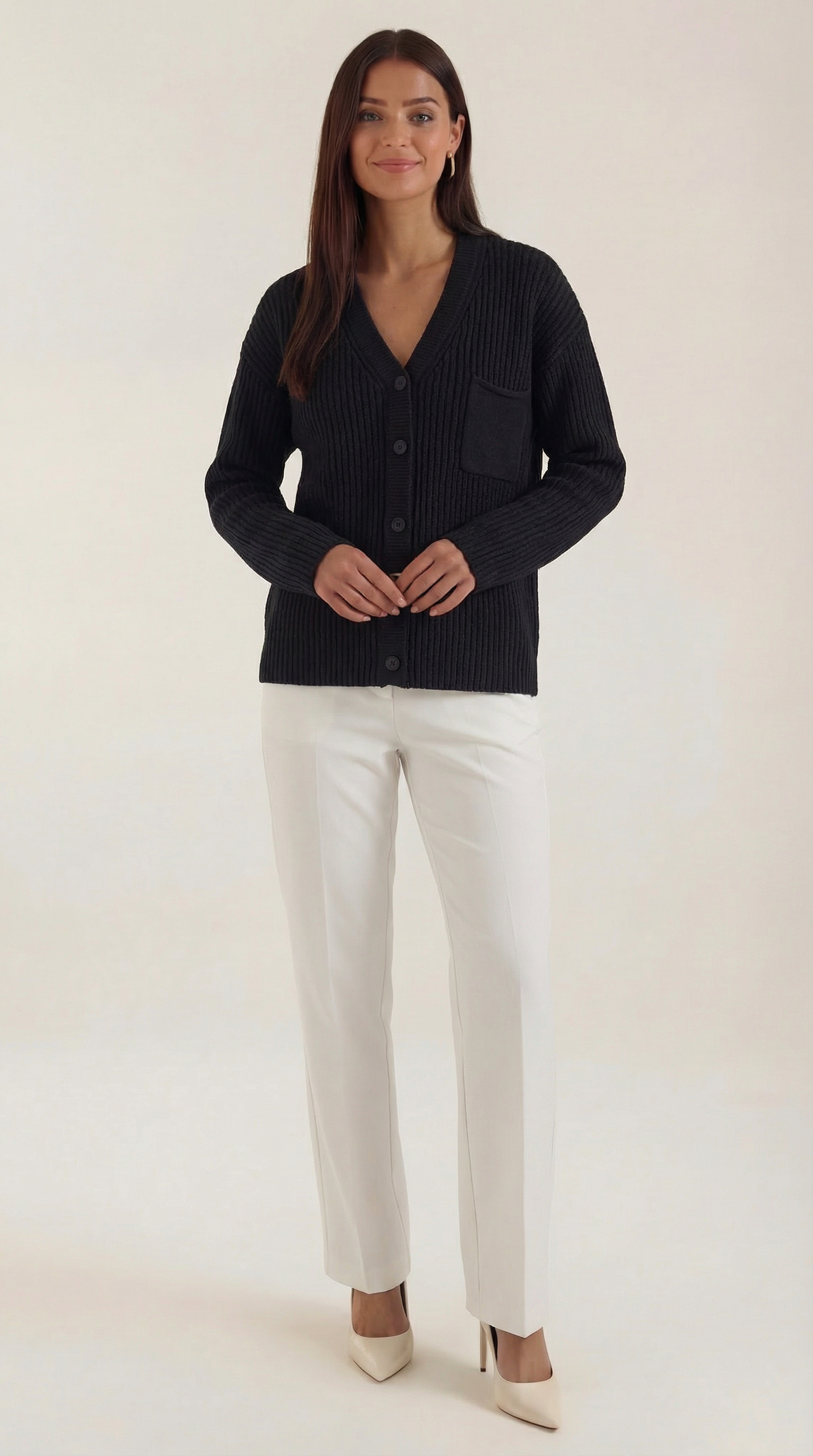 Frances Oversized Cotton Cardigan