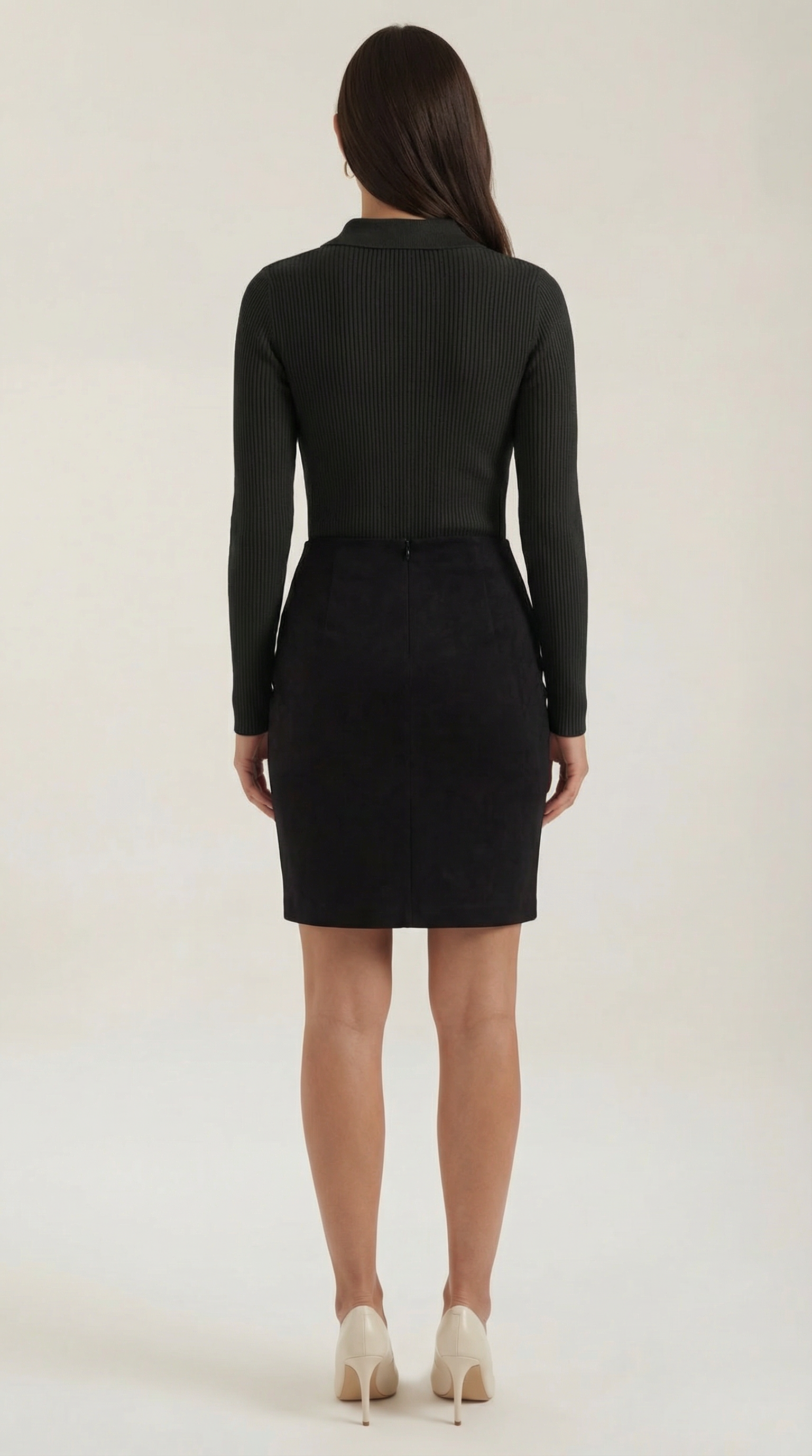 Gail Collared Long Sleeve Wool Top