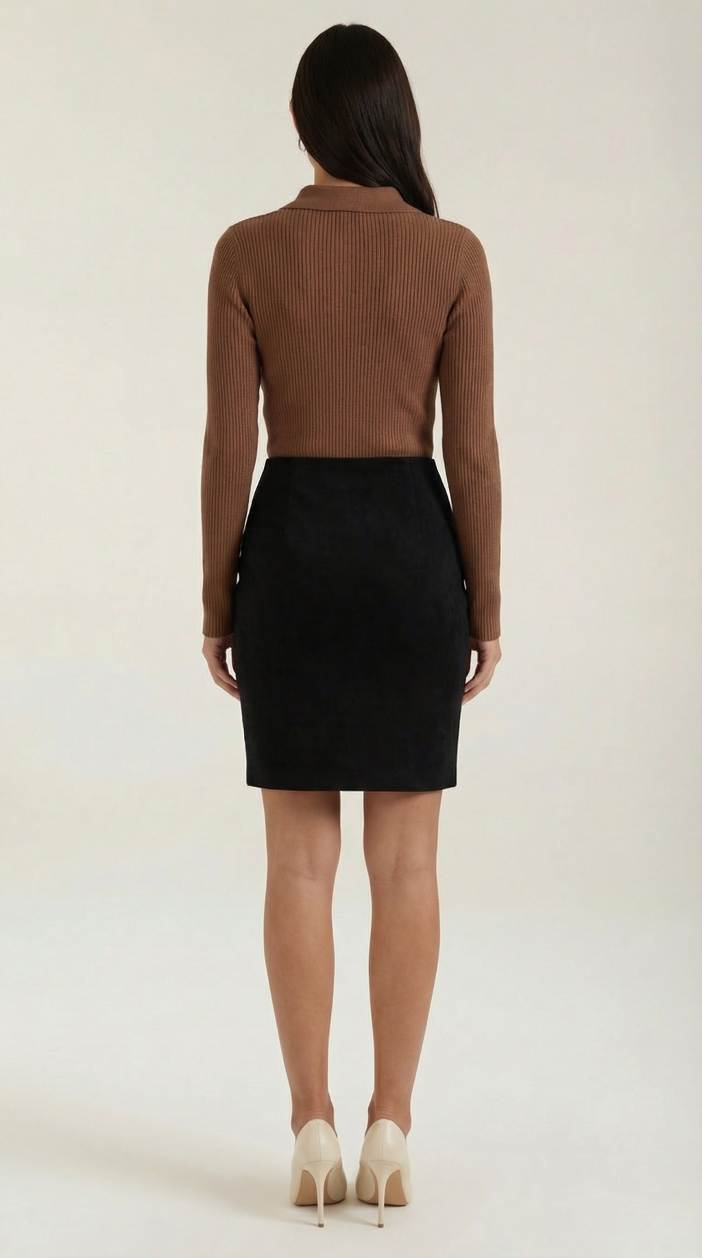 Gail Collared Long Sleeve Wool Top