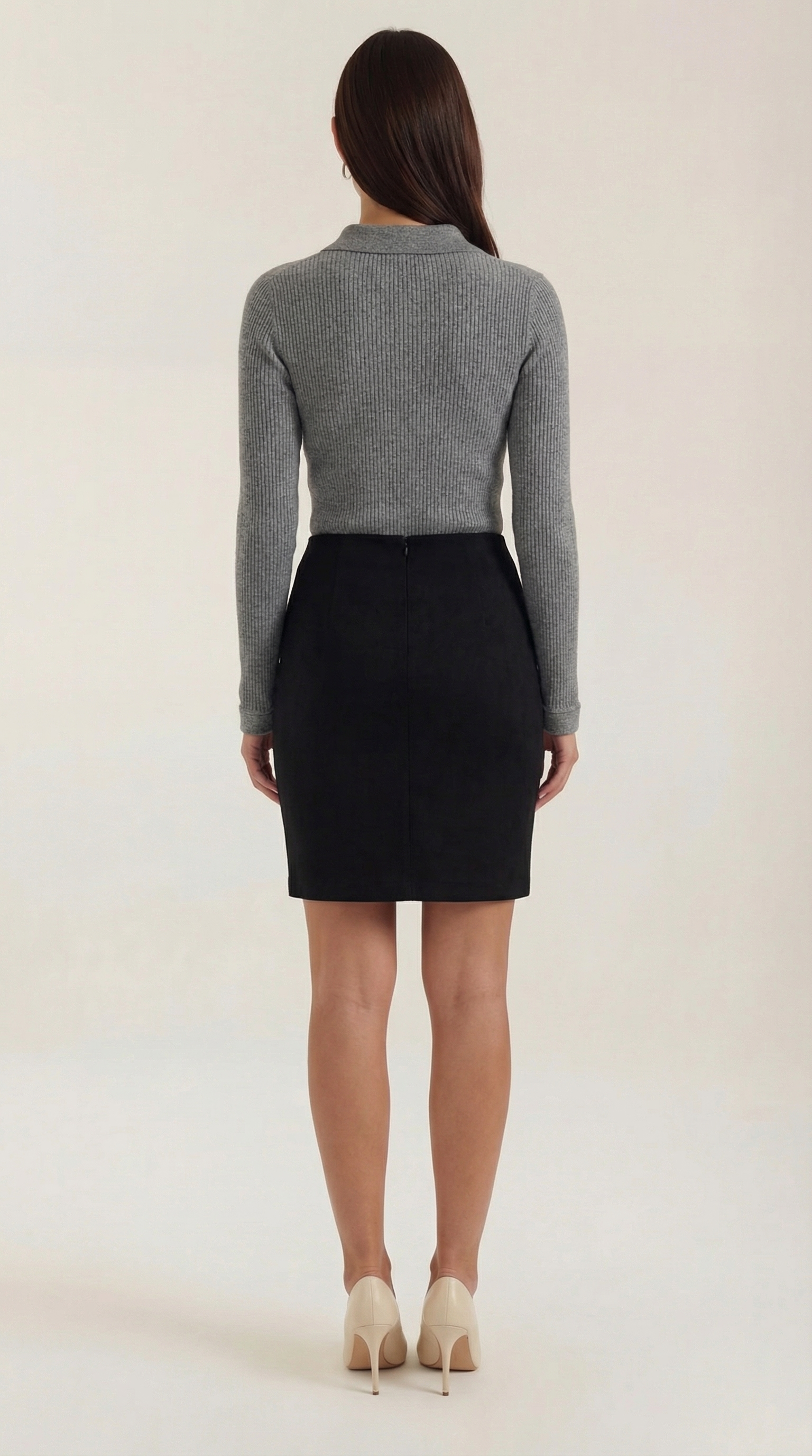 Gail Collared Long Sleeve Wool Top