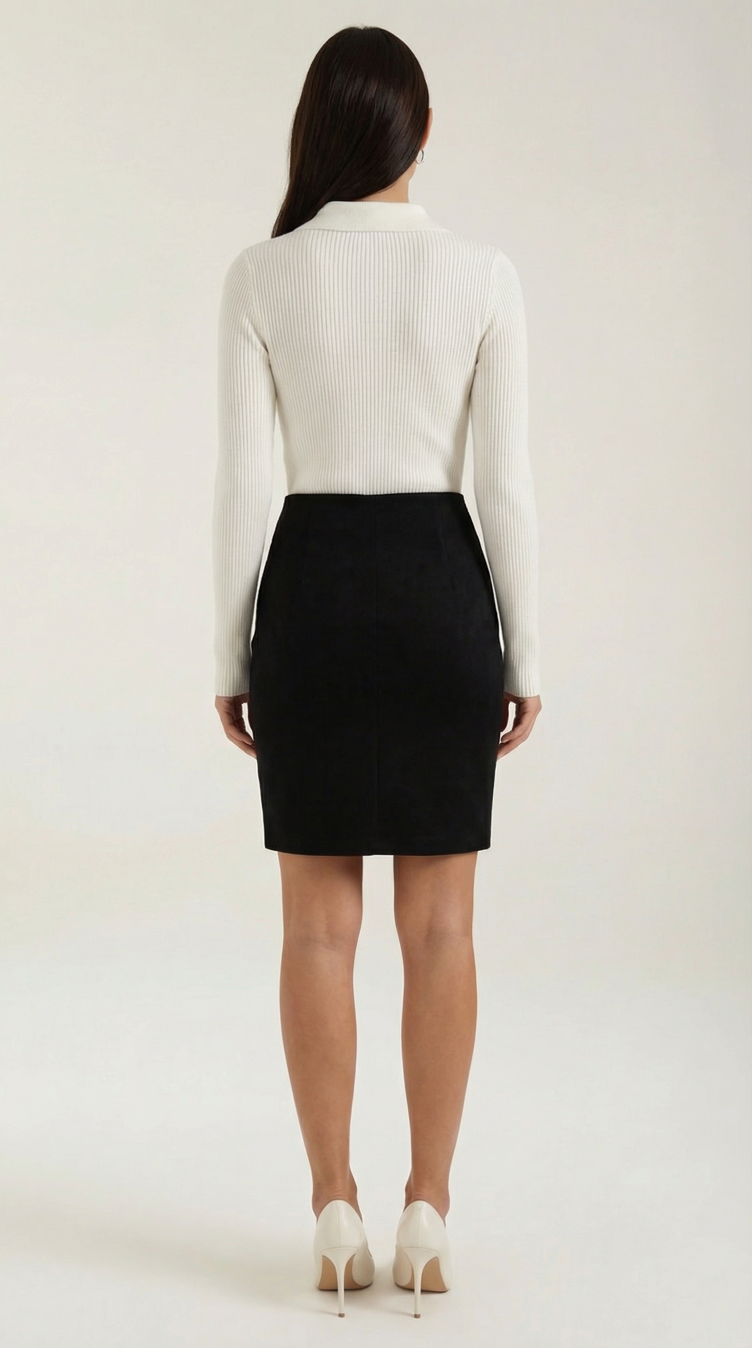 Gail Collared Long Sleeve Wool Top