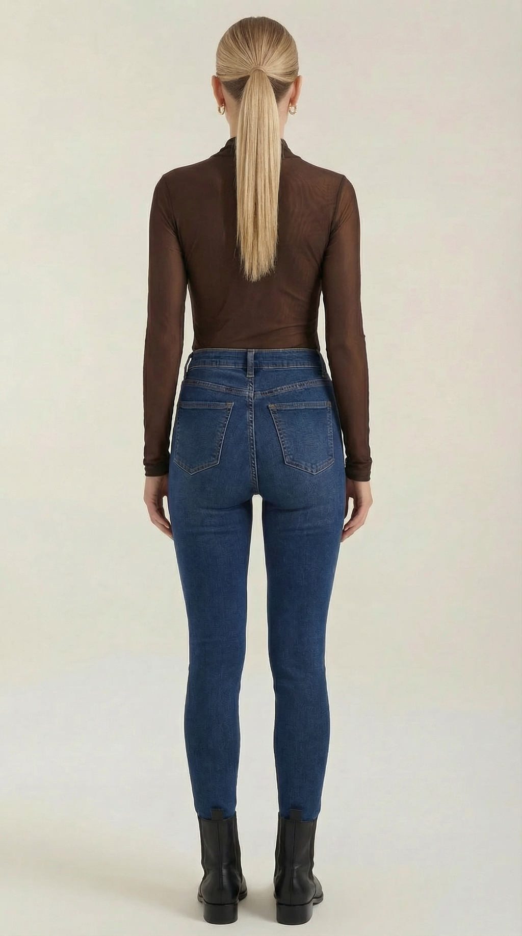 Georgia Sheer Wrap Mesh Top