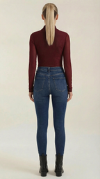 Georgia Sheer Wrap Mesh Top