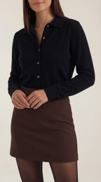 Gladys Collared Button-Down Cardigan