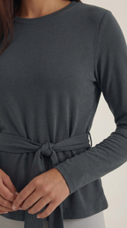 Holly Long Sleeve Tie-Waist Top