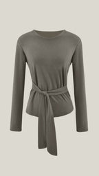 Holly Long Sleeve Tie-Waist Top