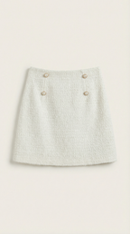 Isla White Skirt