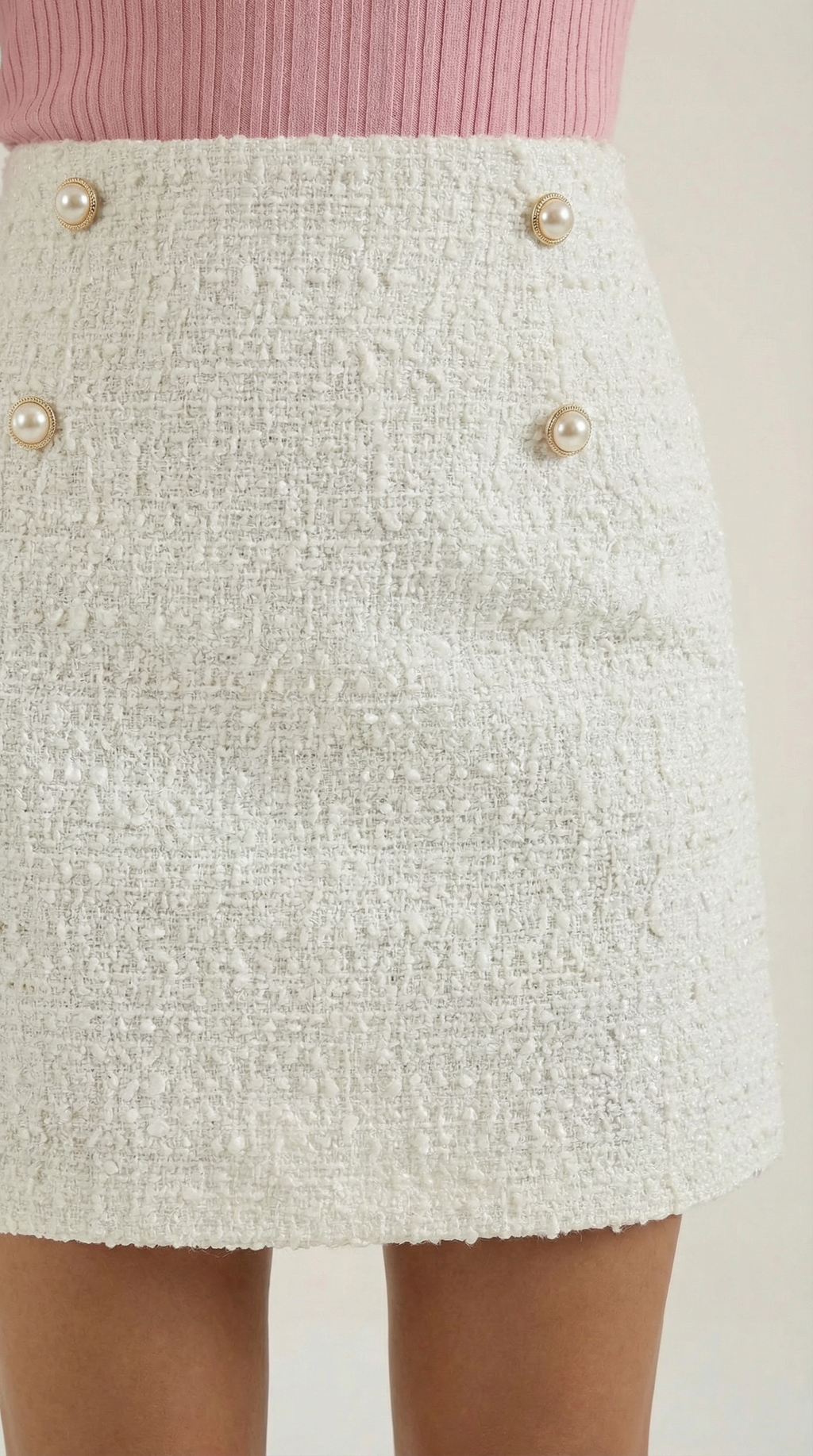Isla White Skirt