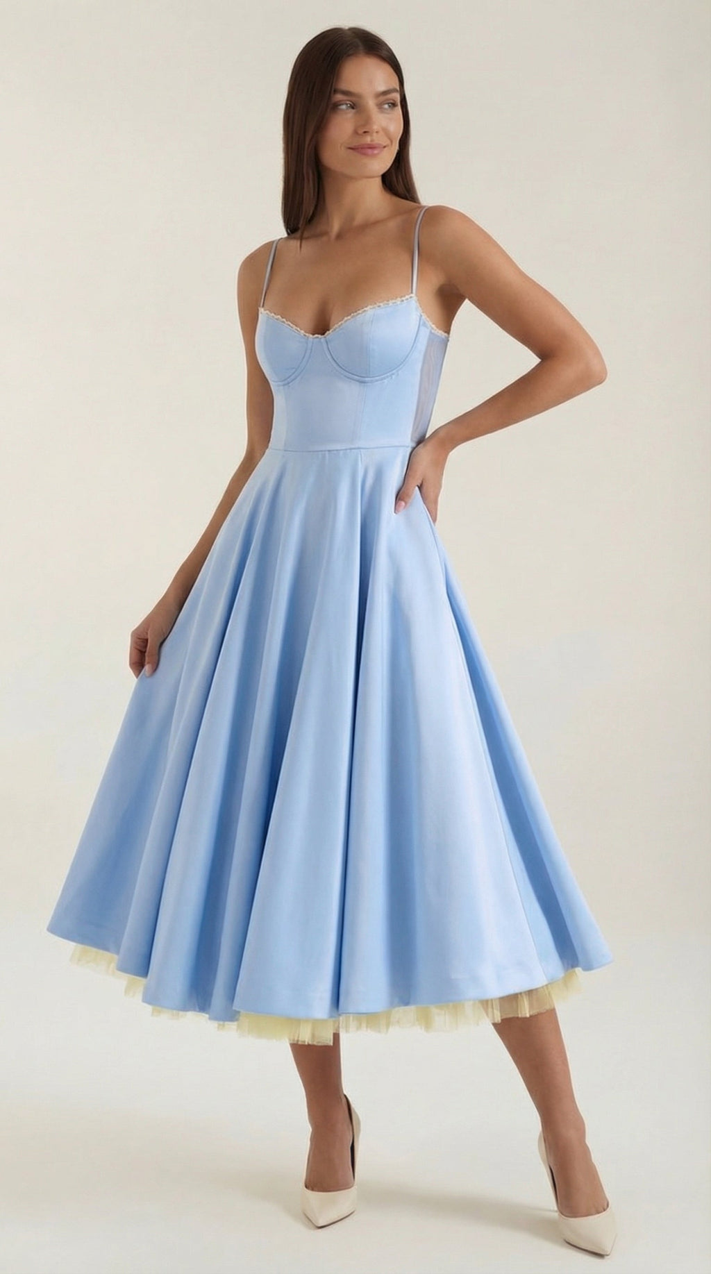 Isolde Tulle Midi Dress