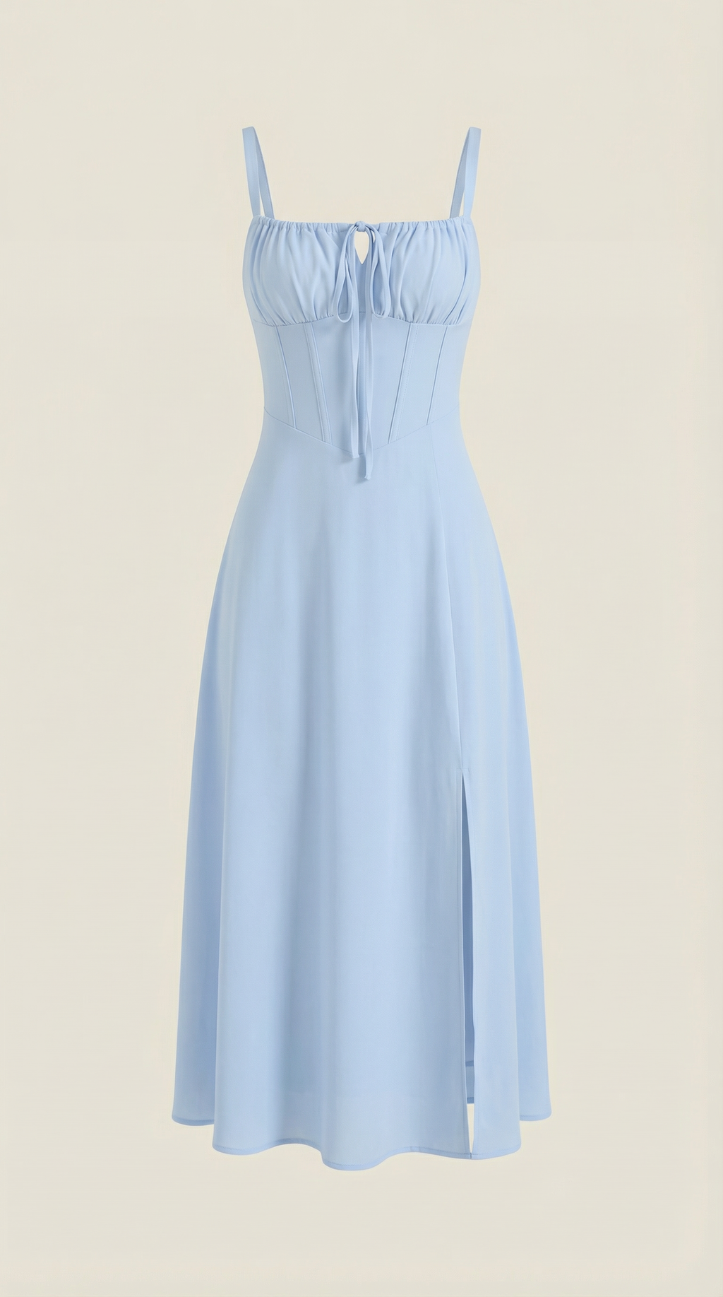 Jade Lace Up Midi Dress