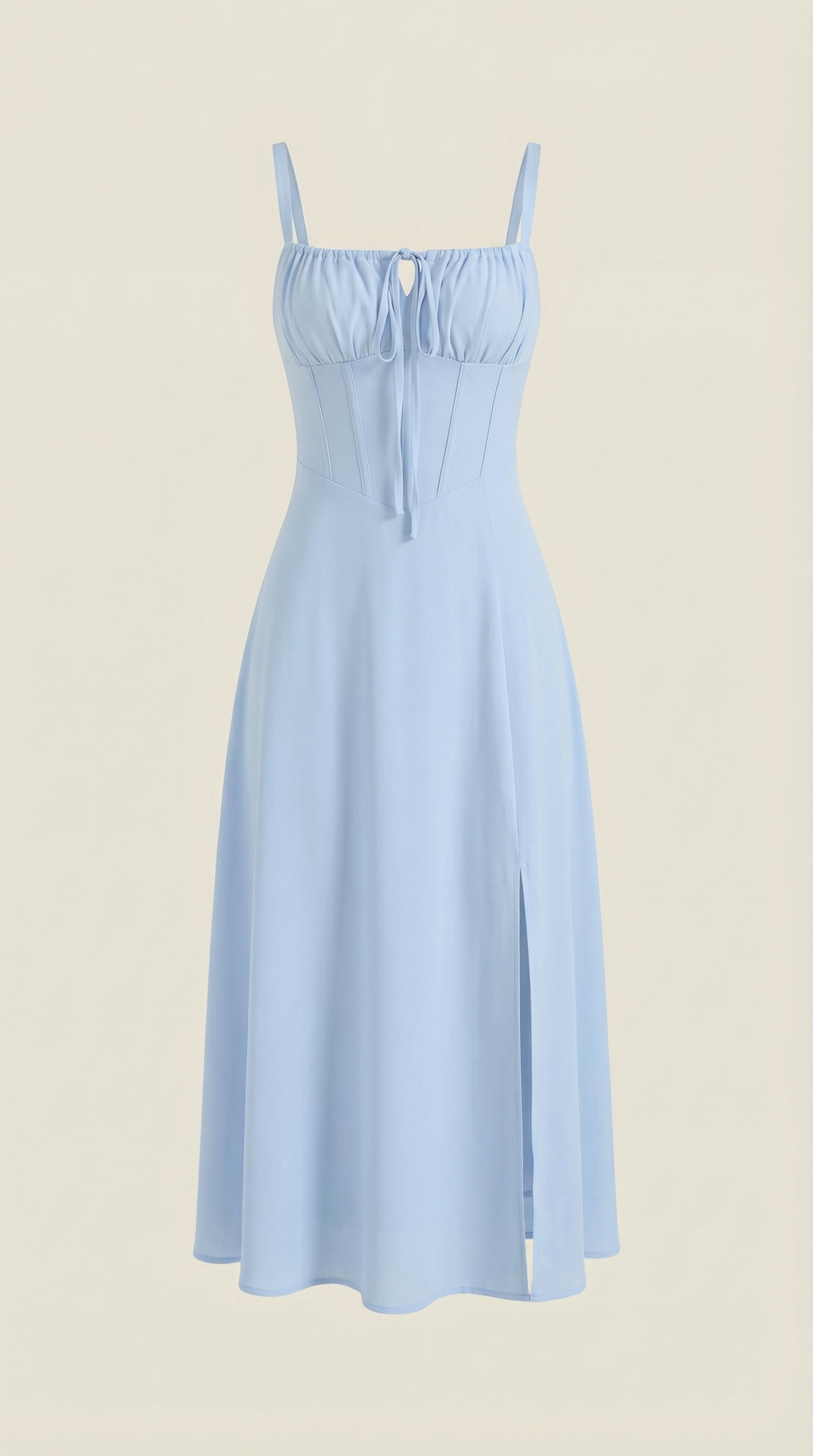 Jade Lace Up Midi Dress
