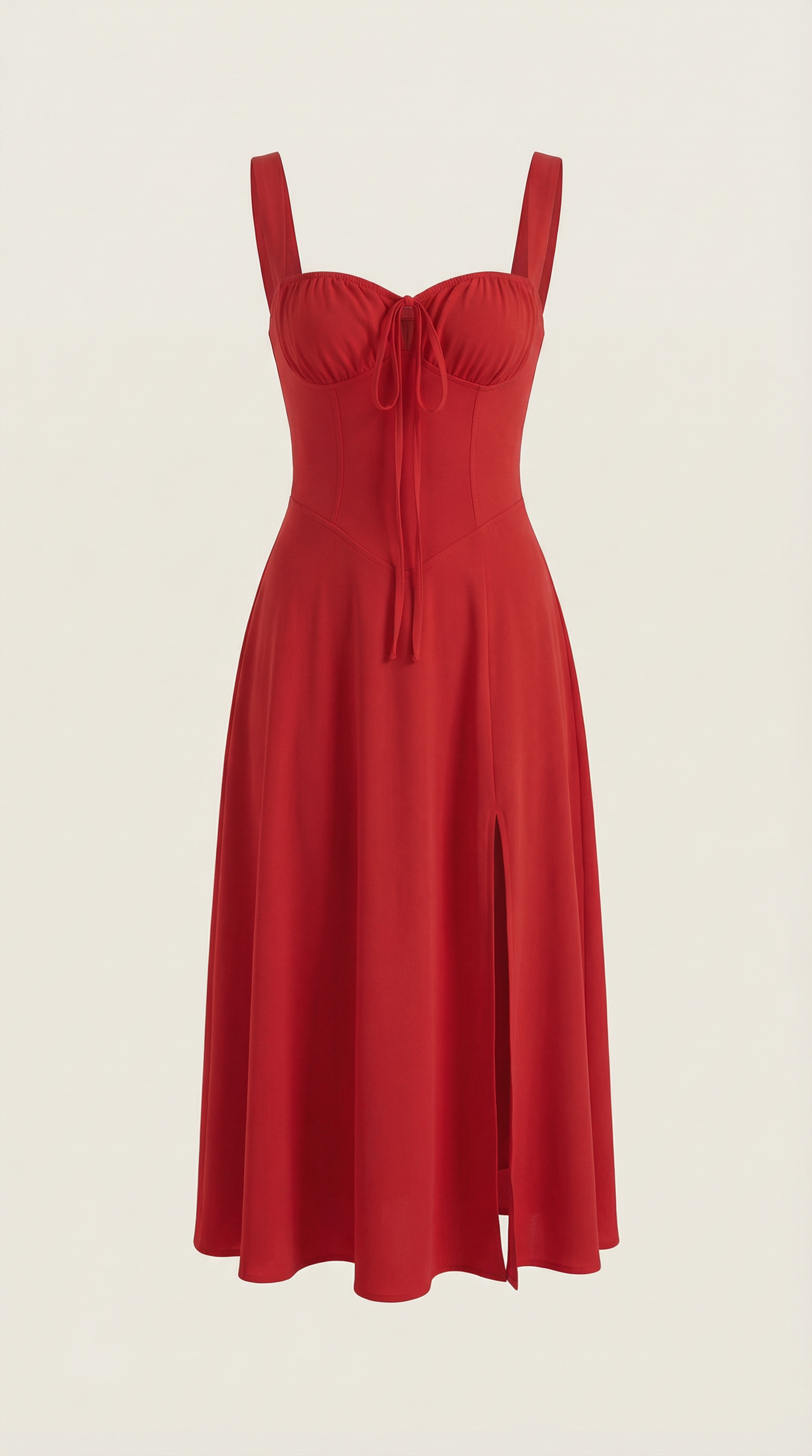 Jade Lace Up Midi Dress