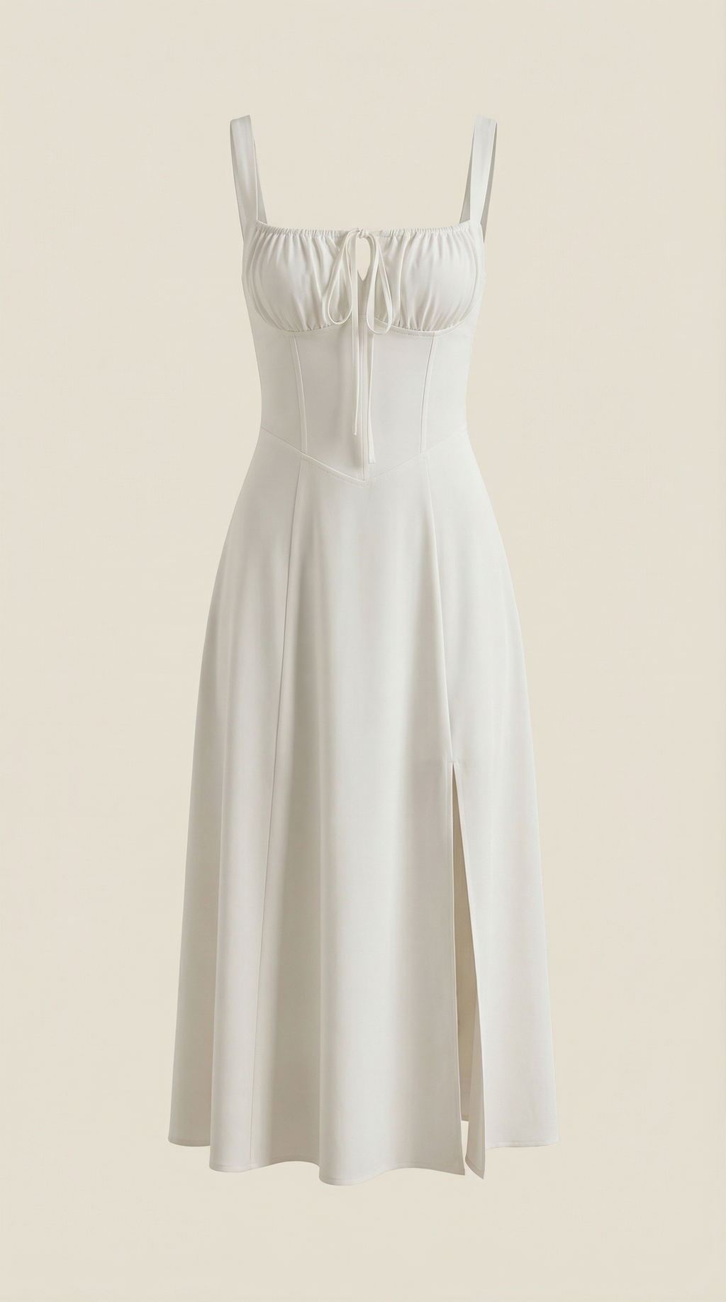 Jade Lace Up Midi Dress