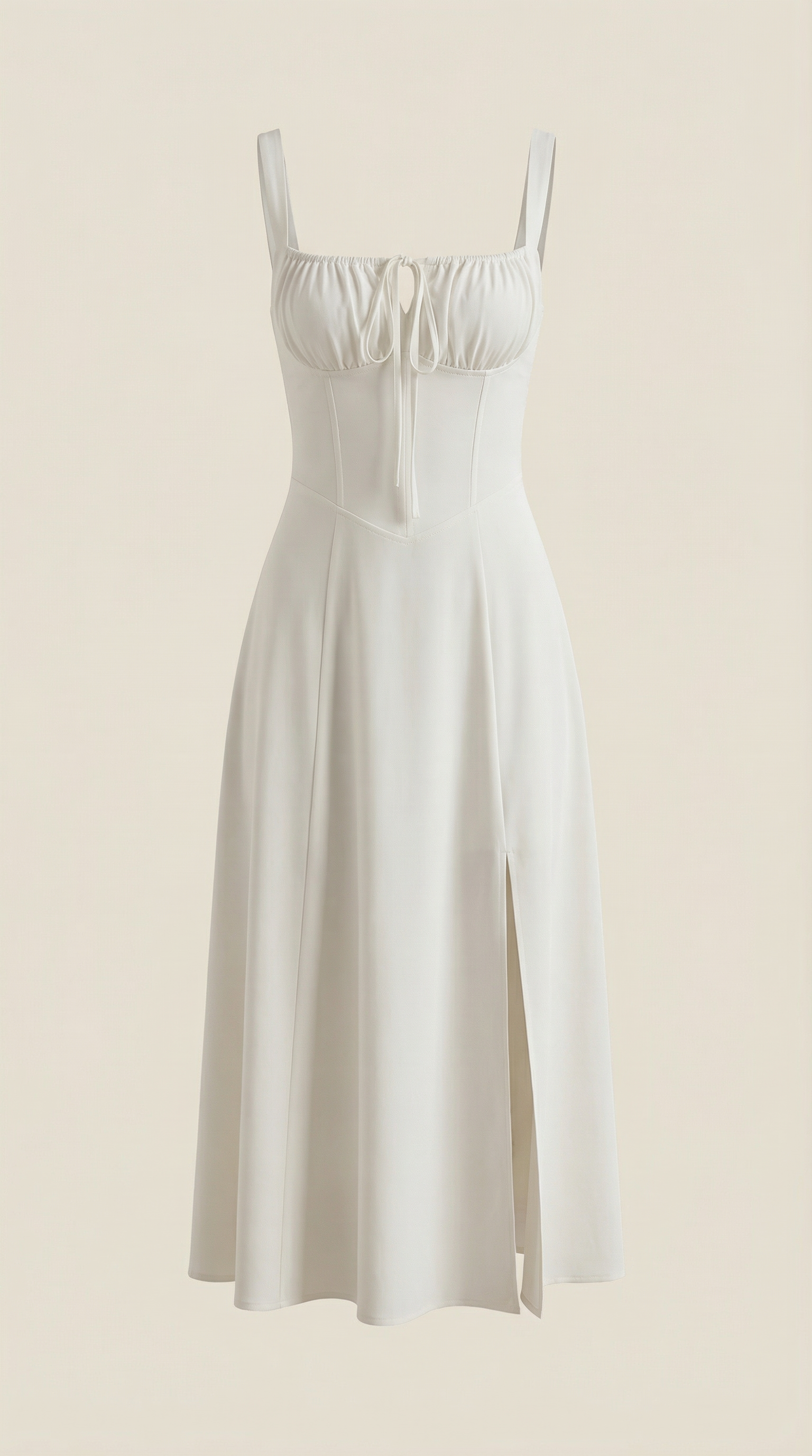 Jade Lace Up Midi Dress