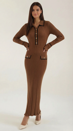Josephine Knitted Bodycon Maxi Dress
