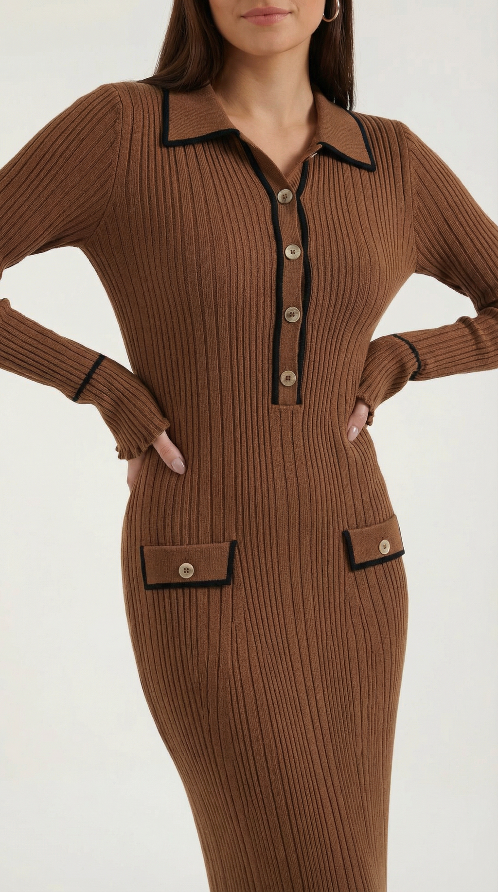 Josephine Knitted Bodycon Maxi Dress