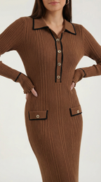 Josephine Knitted Bodycon Maxi Dress