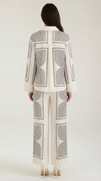 Judy Graphic Print Collared Shirt