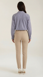 Juliana Striped Long Sleeve Blouse