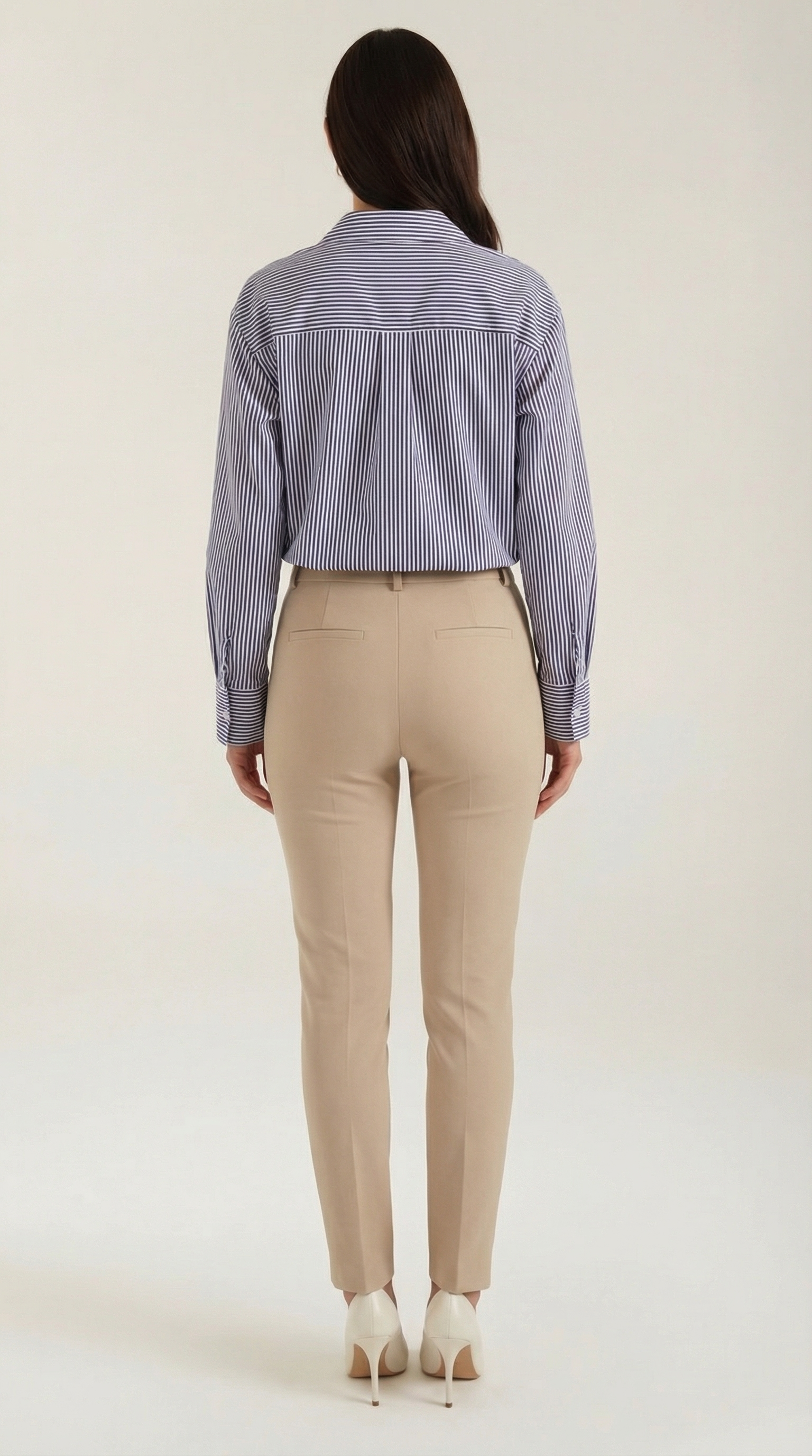 Juliana Striped Long Sleeve Blouse