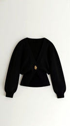 Kathleen Knitted V-Neck Sweater