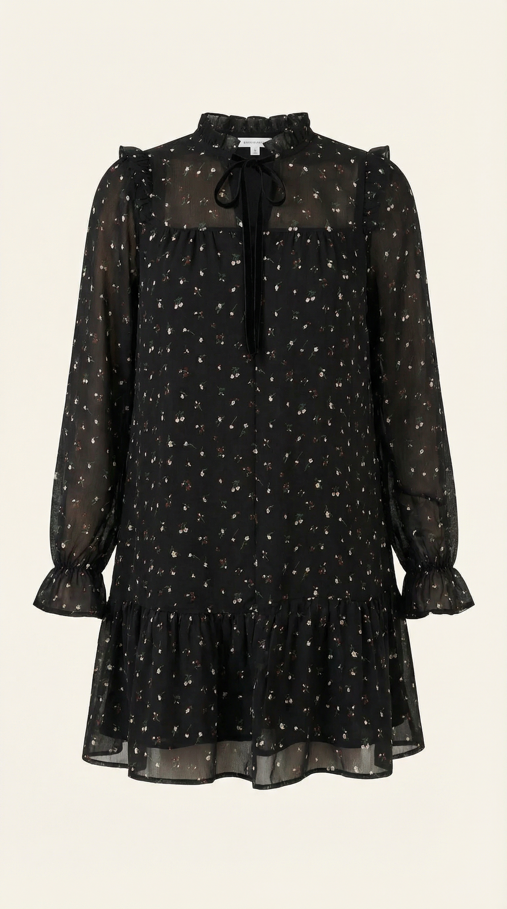 Katie Ruffle Trim Mini Dress