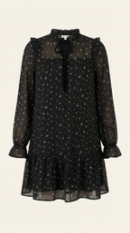 Katie Ruffle Trim Mini Dress