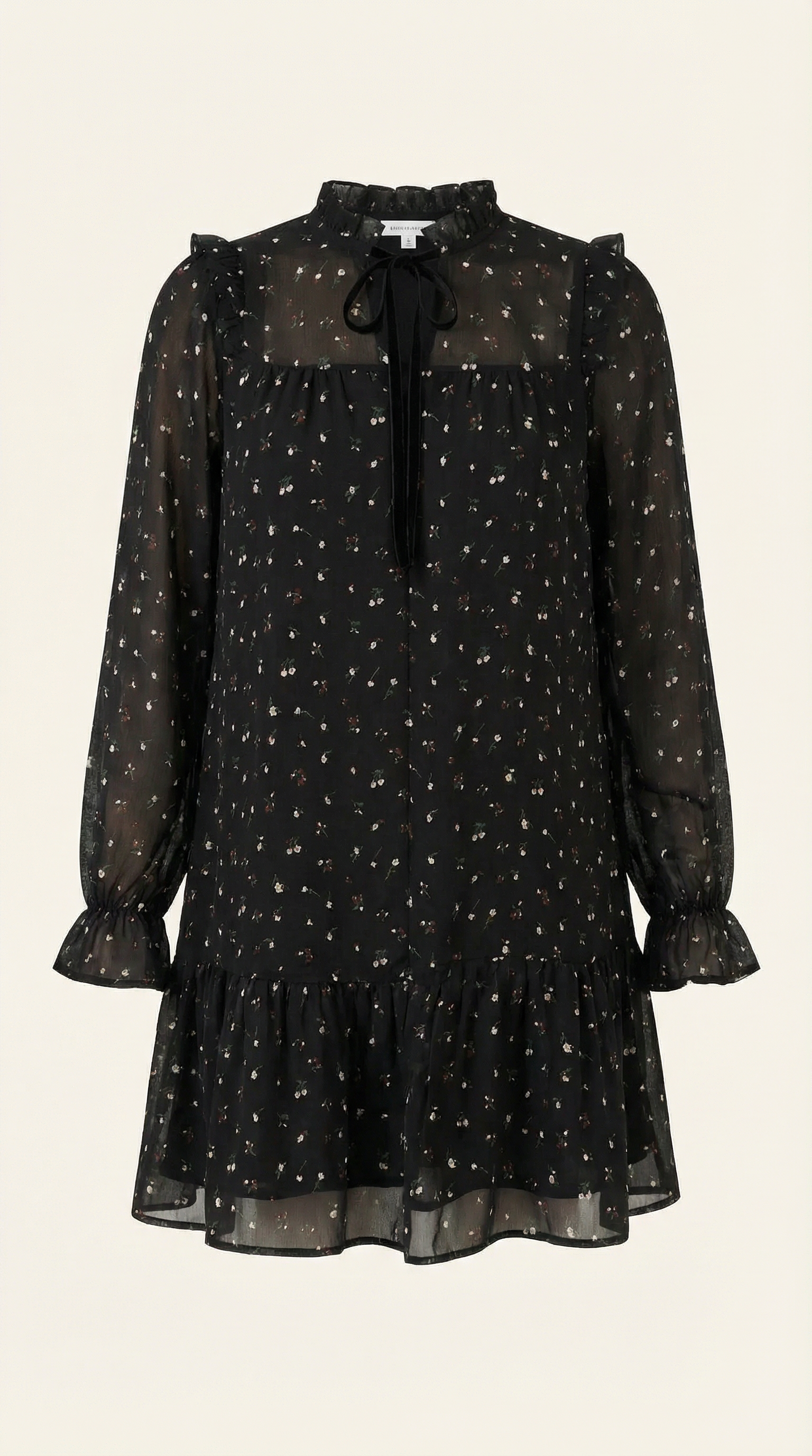 Katie Ruffle Trim Mini Dress