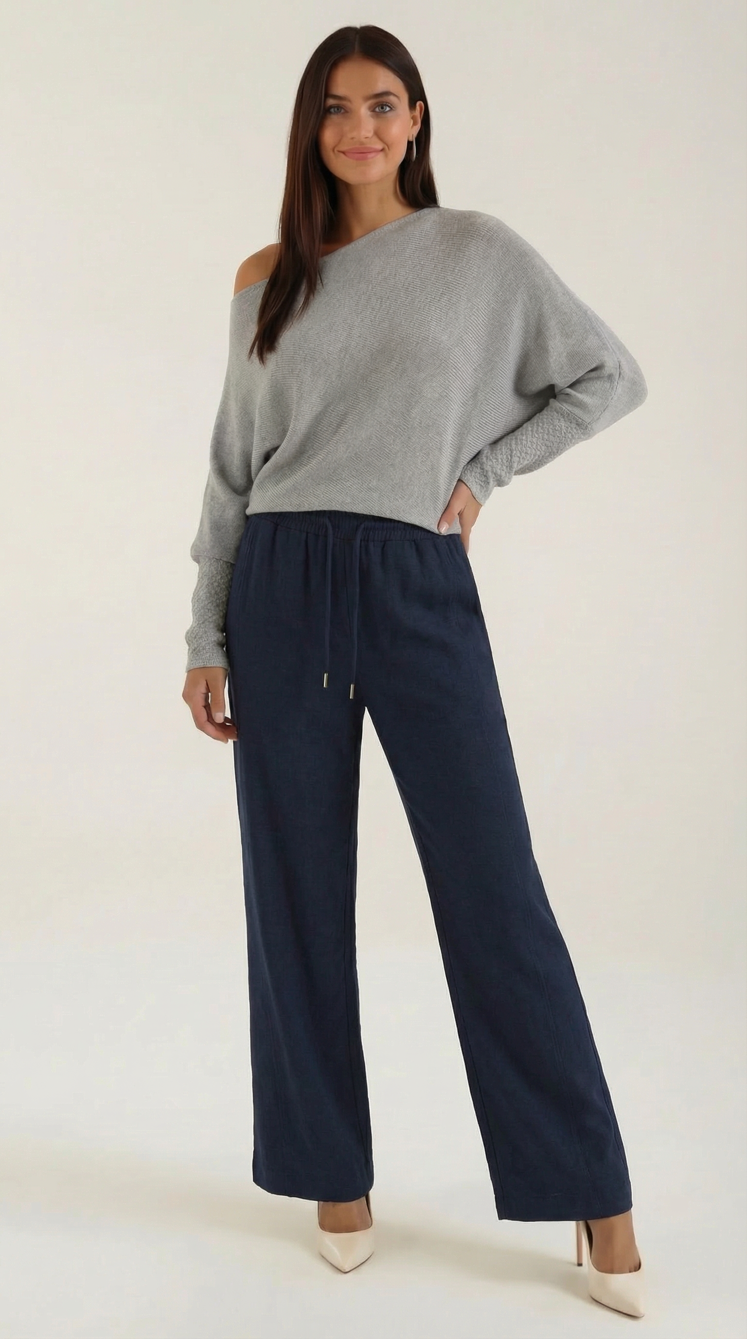 Kendra Wide-Leg Drawstring Pants
