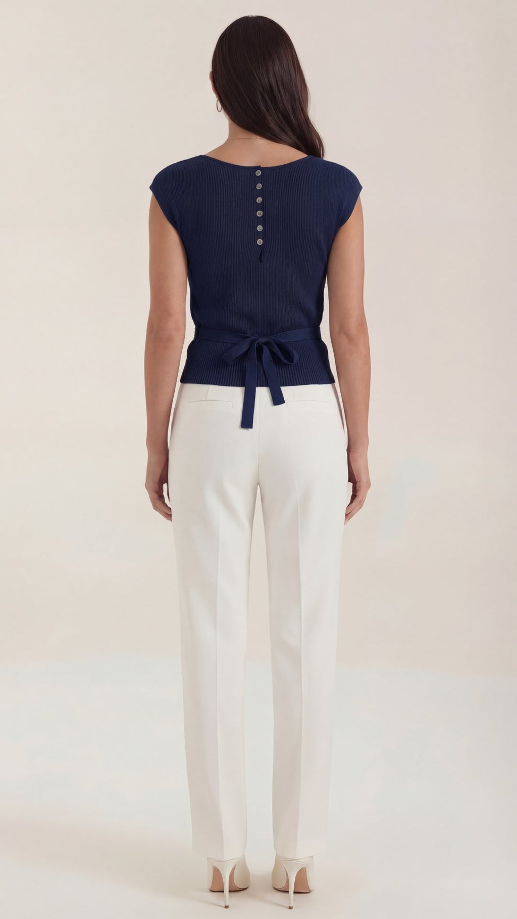 Kim Ribbed V-Neck Top