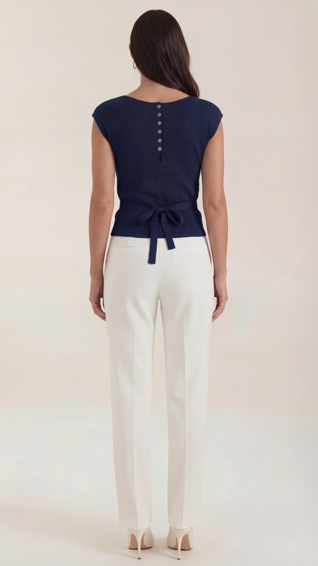 Kim Ribbed V-Neck Top